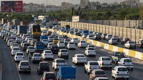 ترافیک سنگین در محورهای هراز، چالوس و آزادراه تهران‌پردیس