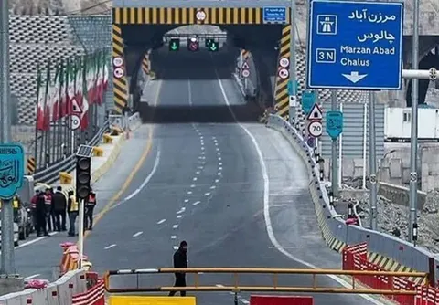 جاده چالوس از ساعت 8 شب دوطرفه شد